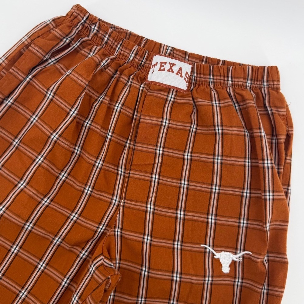 Concepts Sport Texas Longhorns Pajama Pants Mens Small Burnt Orange Plaid NCAA